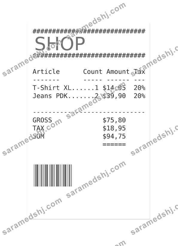 SHOP payment check